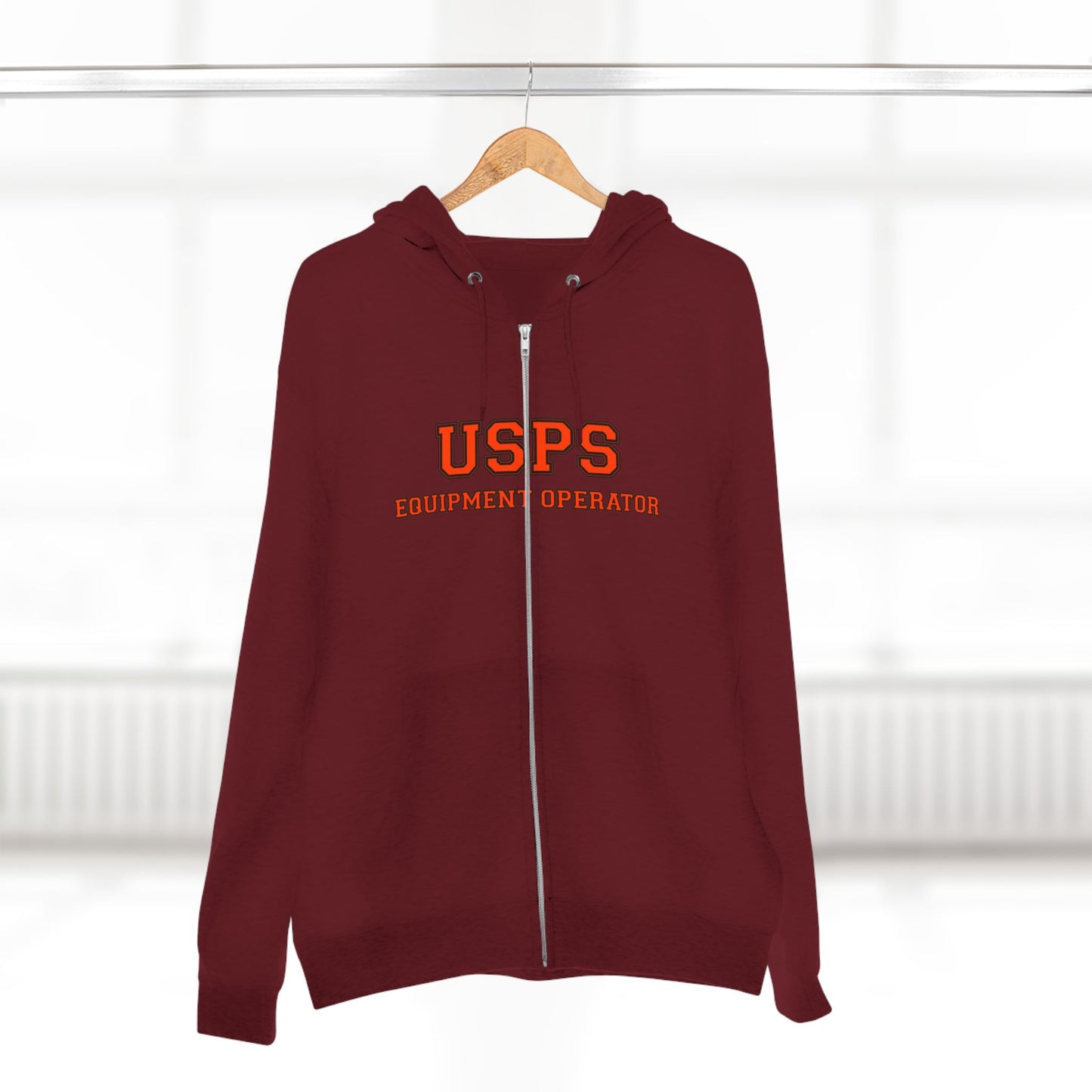 Zip Up Bidded Driver Hoodie