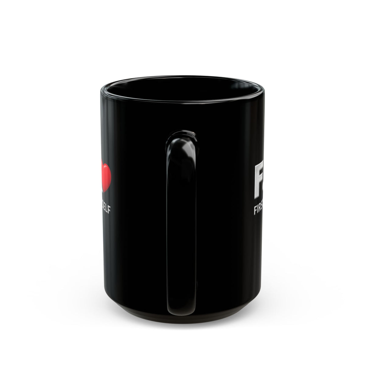 F.L.Y. Essentials First Love Yourself Black Mug — 15oz