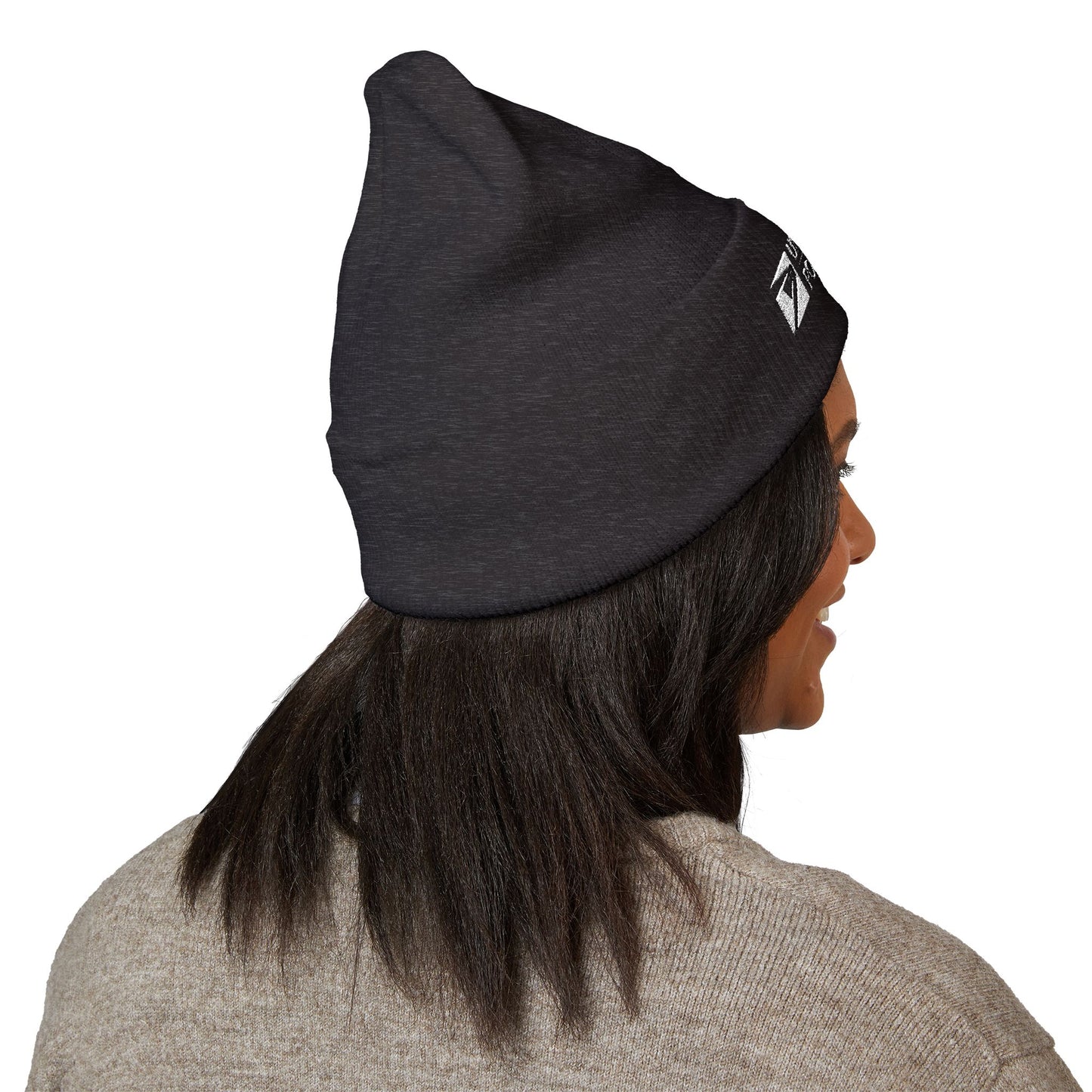 USPS Embroidered White Print Cuffed Beanie/Skully