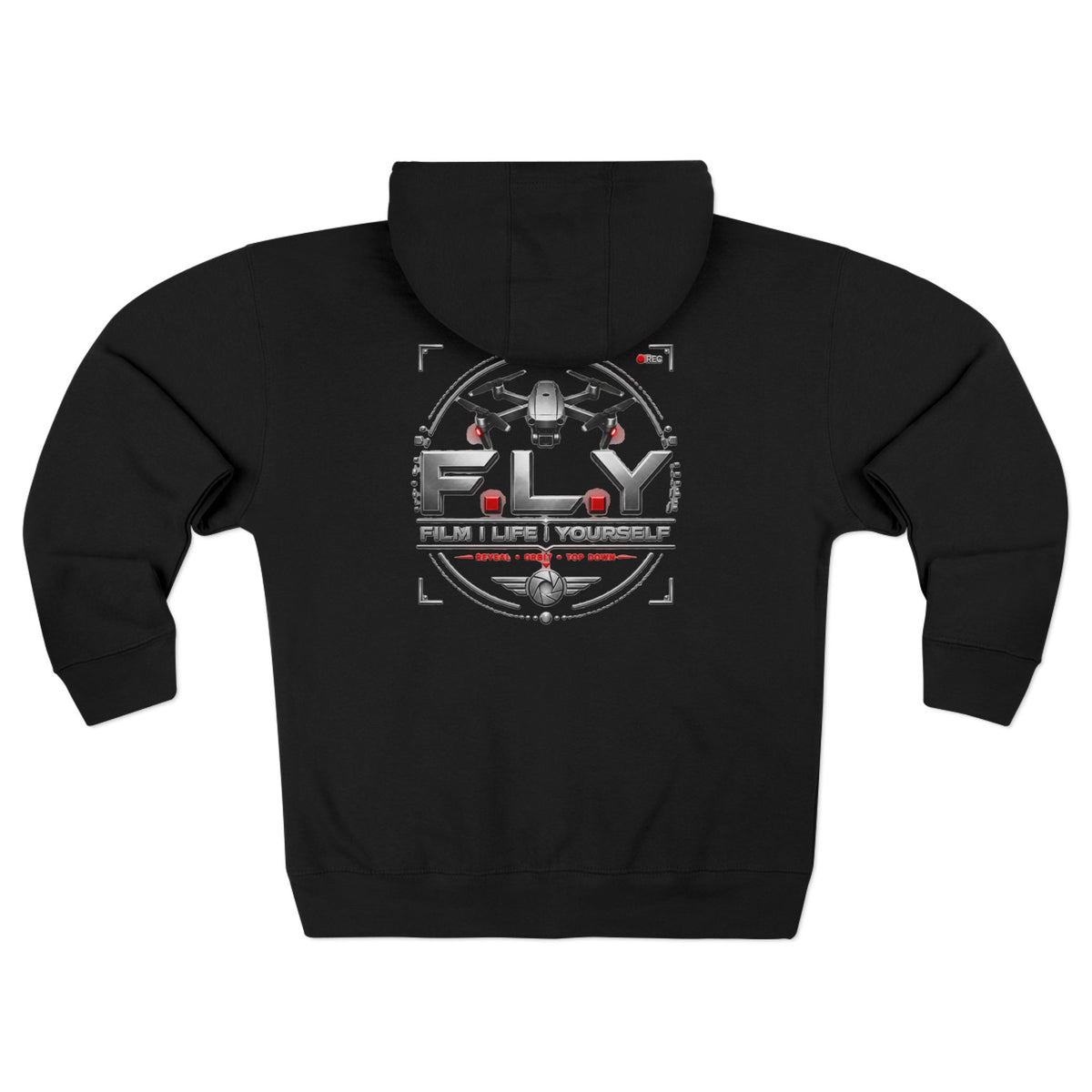 F.L.Y Film Life Yourself Drone Statement Zip Up Hoodie