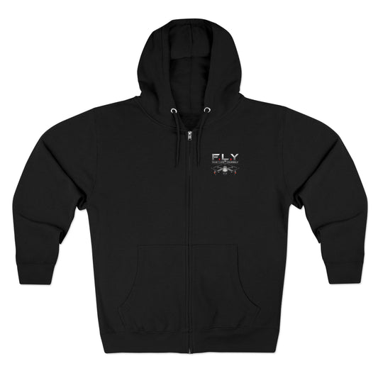 F.L.Y Film Life Yourself Drone Statement Zip Up Hoodie