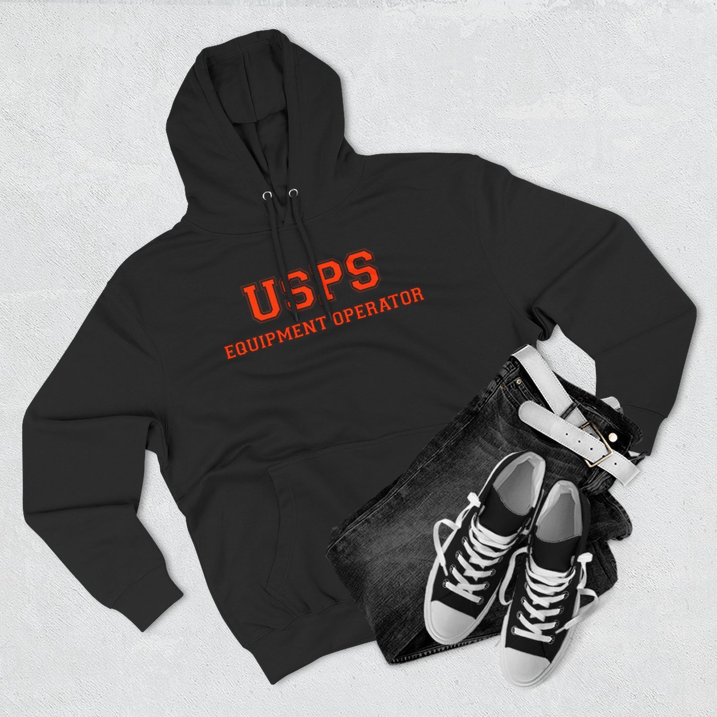 USPS Equipment Operator Hoodie — Bidded Driver Fleece Pullover