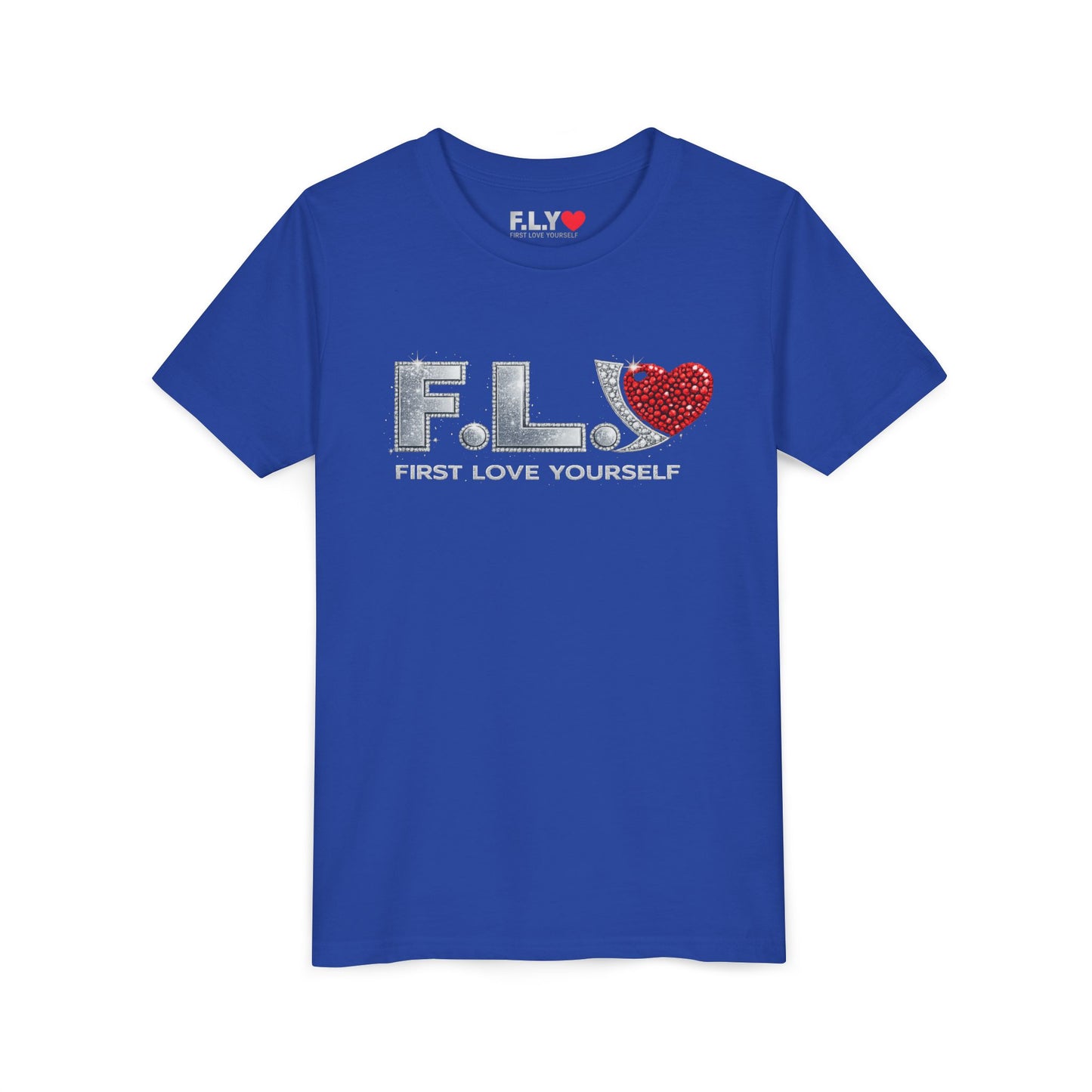 Youth Tee - F.L.Y. (First Love Yourself) Inspirational Kids T‑Shirt