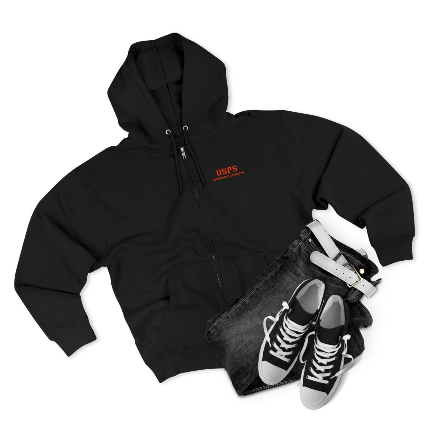 Zip Up Bidded Driver  Hoodie