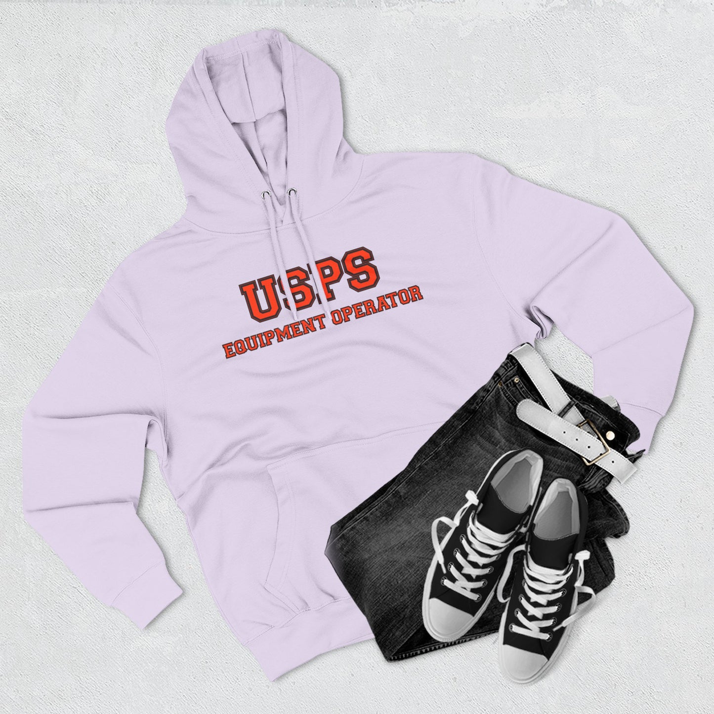 USPS Equipment Operator Hoodie — Bidded Driver Fleece Pullover
