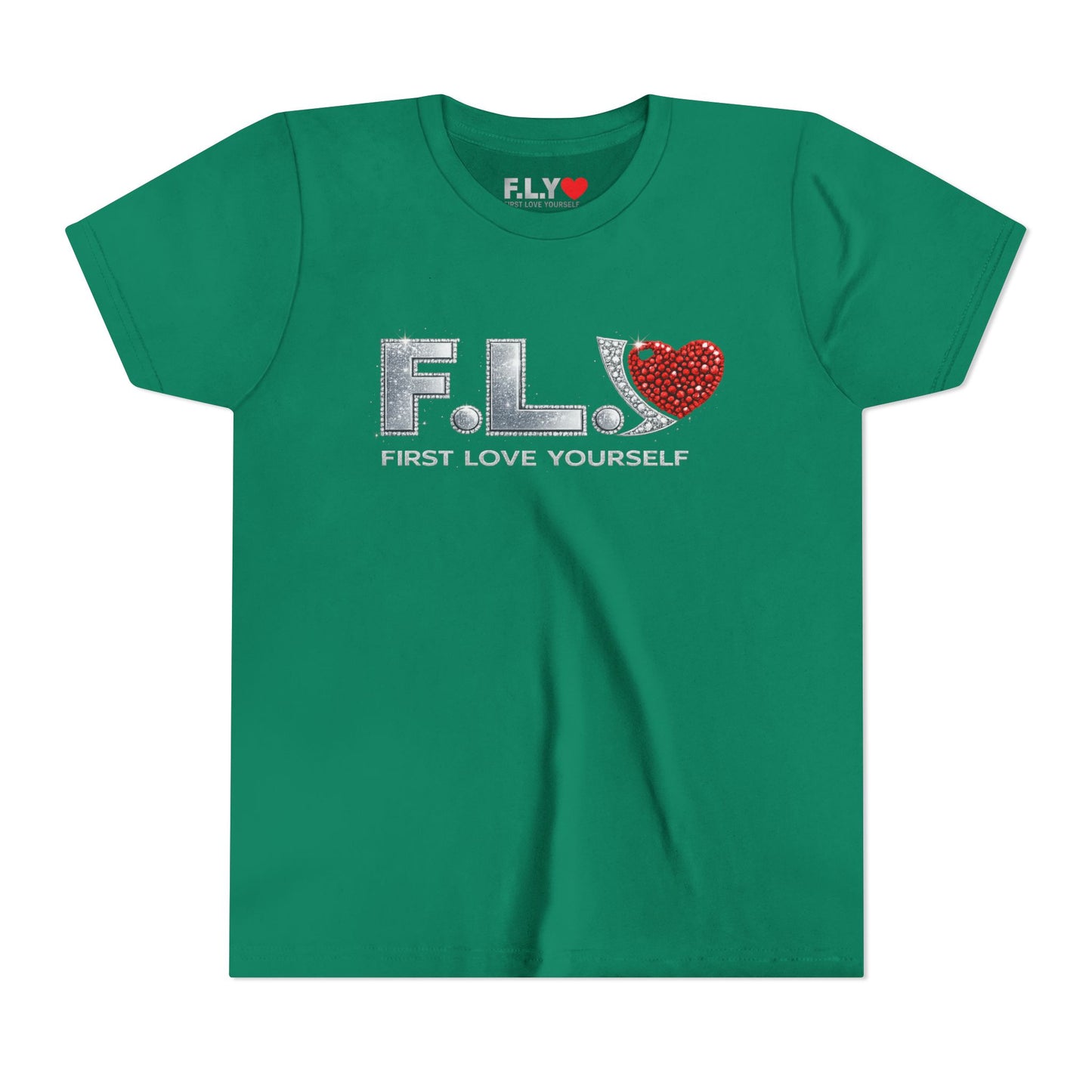 Youth Tee - F.L.Y. (First Love Yourself) Inspirational Kids T‑Shirt