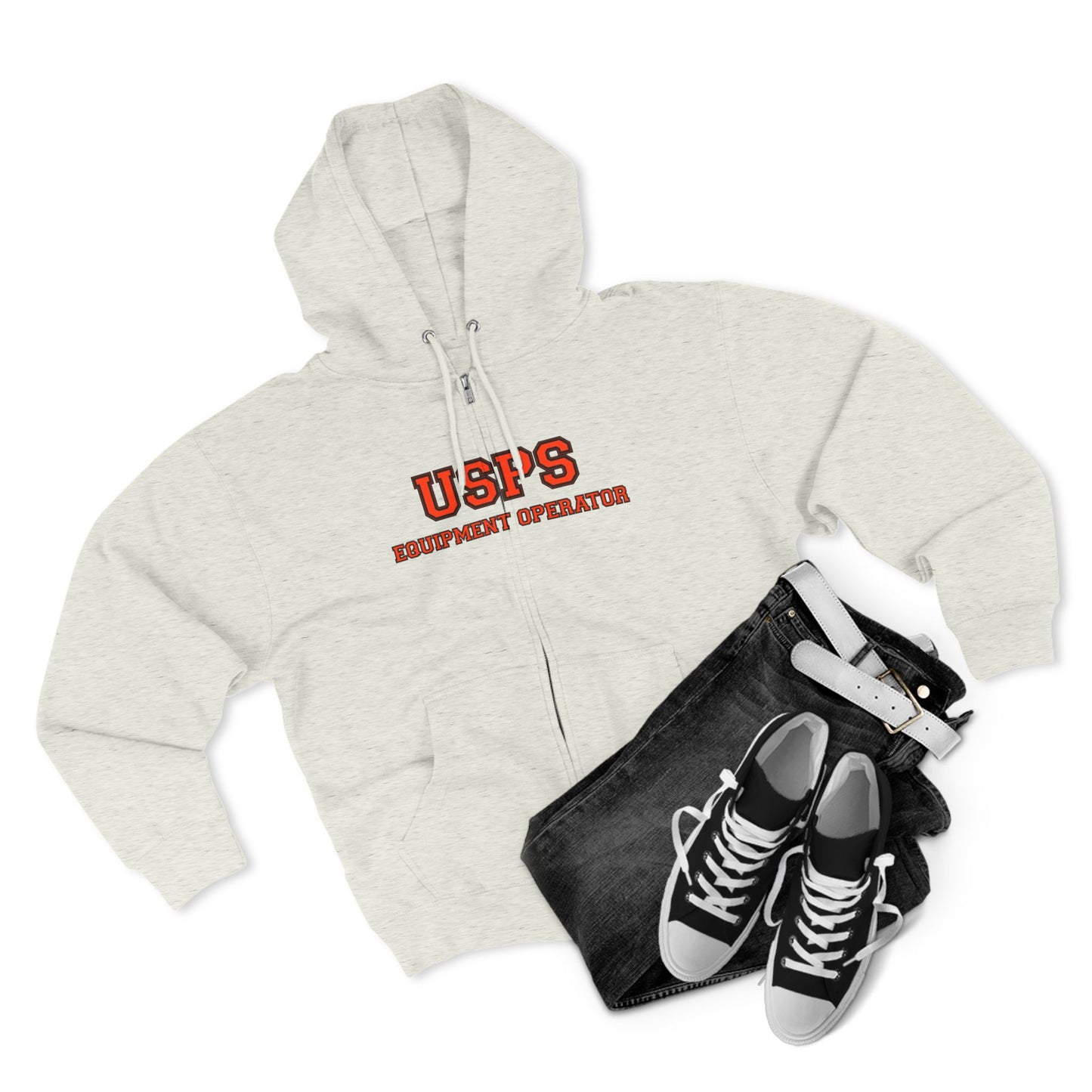 Zip Up Bidded Driver  Hoodie