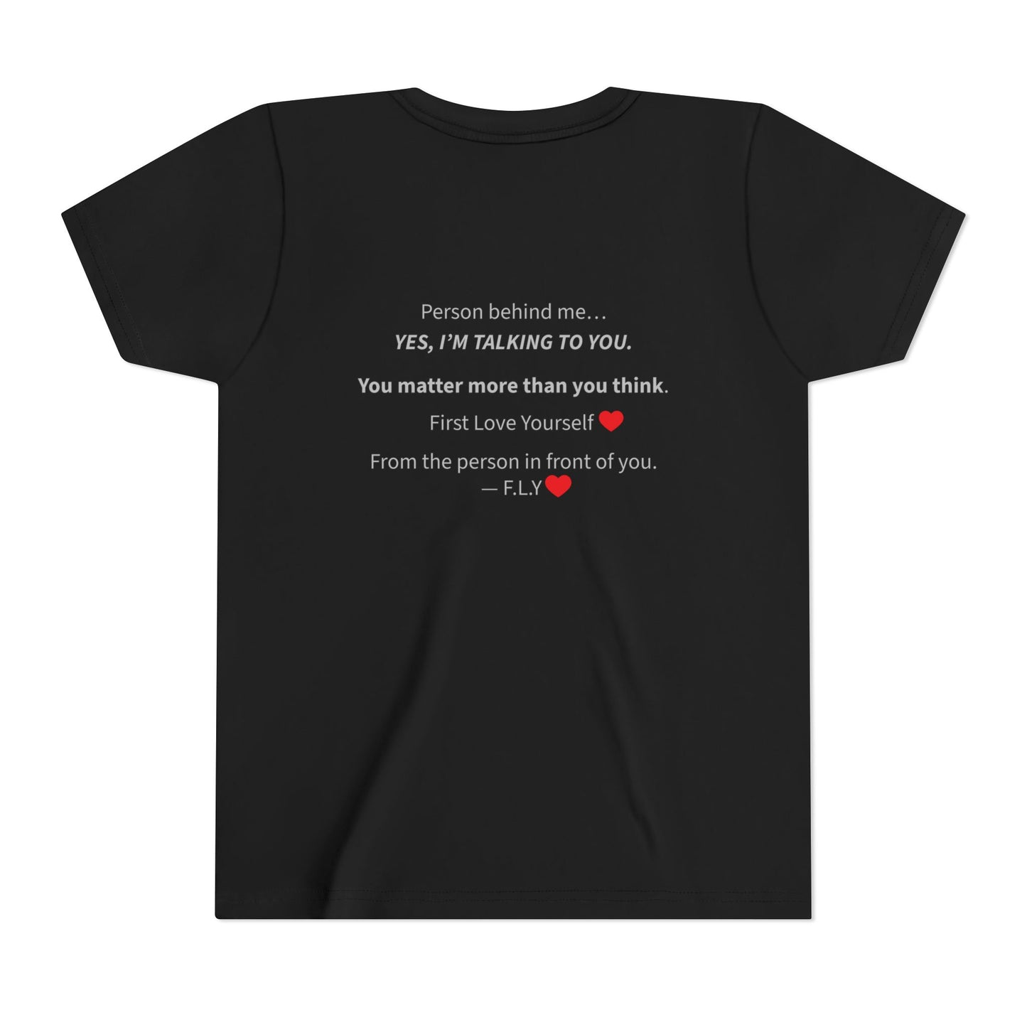 Youth Tee - F.L.Y. (First Love Yourself) Inspirational Kids T‑Shirt