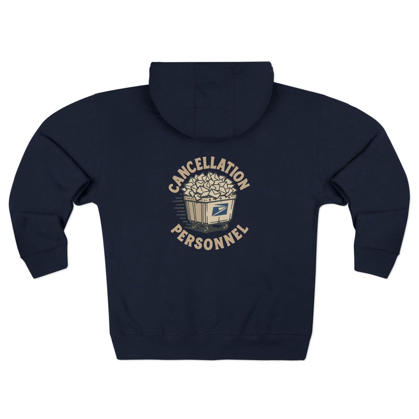 USPS Cancellation Personnel Zip Up Hoodie