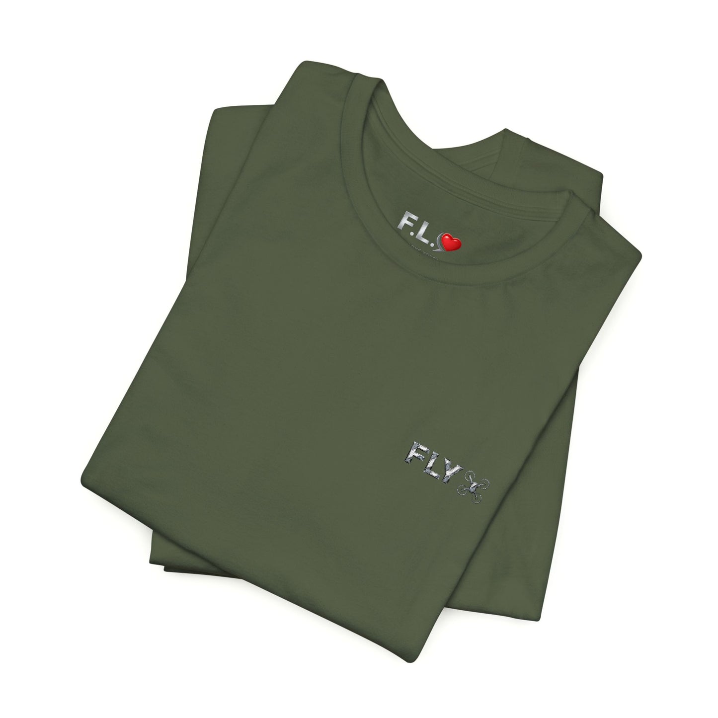 FLY “Drone Life” Embroidery Tee – Elevate Your Style