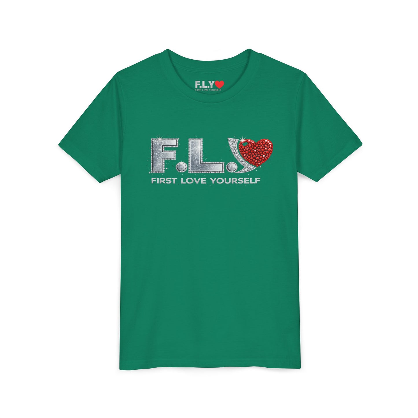 Youth Tee - F.L.Y. (First Love Yourself) Inspirational Kids T‑Shirt