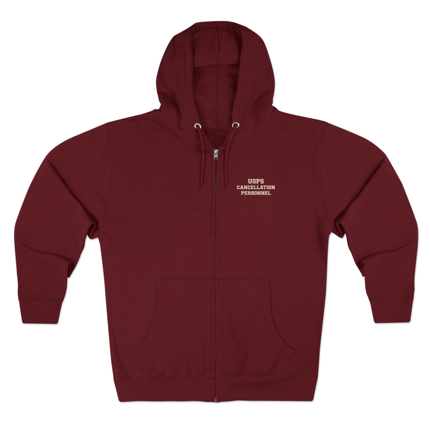USPS Cancellation Personnel Zip Up Hoodie