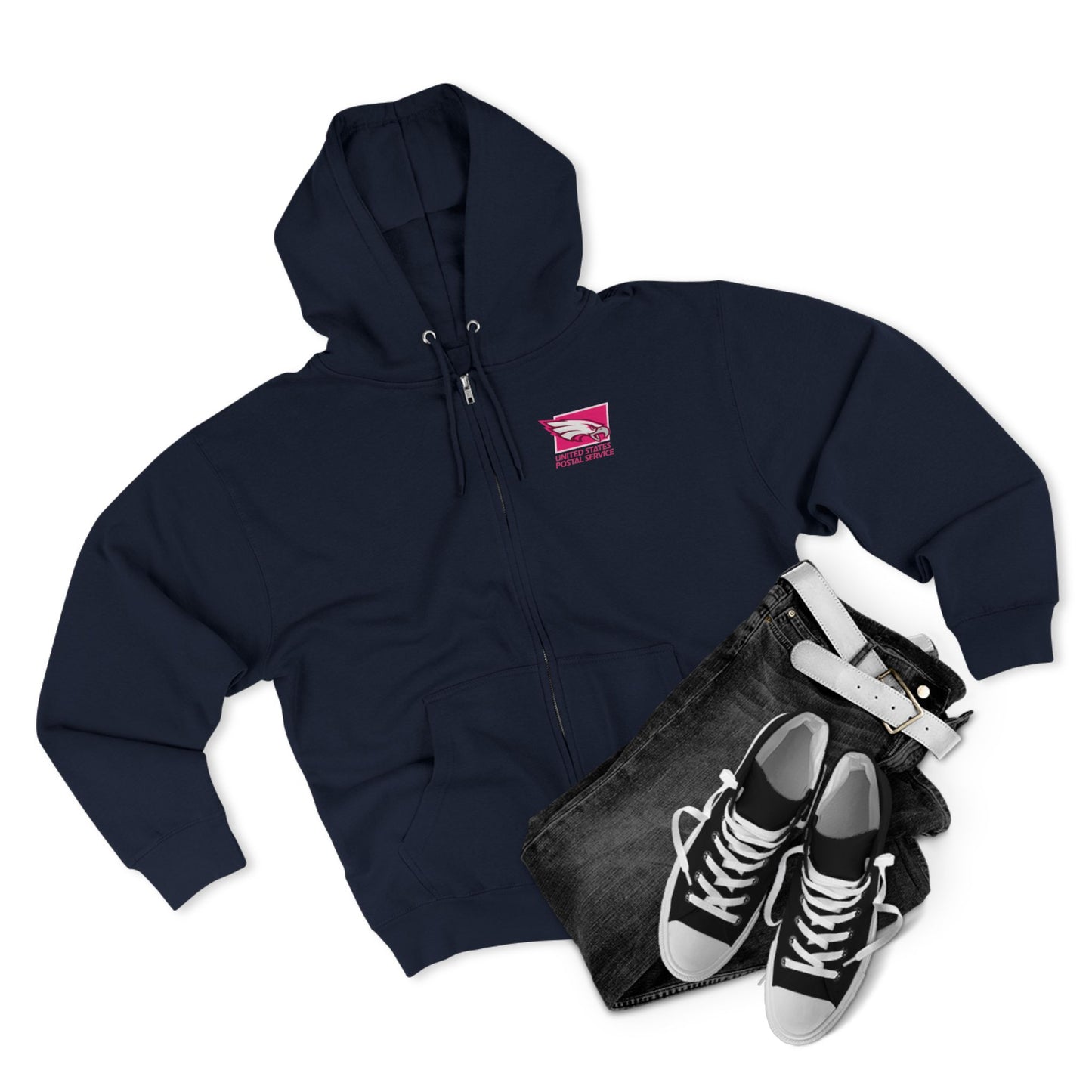 USPS Pink Eagles Zip Up Hoodie