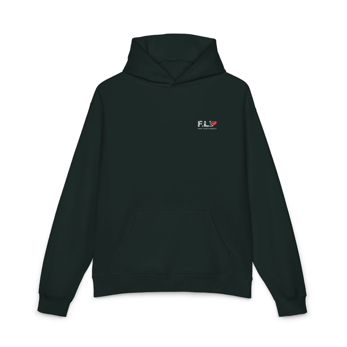 F.L.Y Essential Premium (Embroidered) Heavyweight Pullover Hoodie – Relaxed Fit, *Size Down for Best Fit*