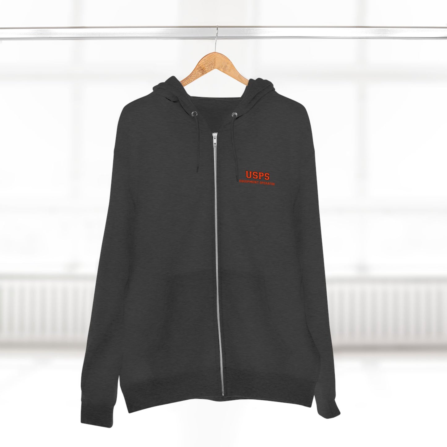 Zip Up Bidded Driver  Hoodie