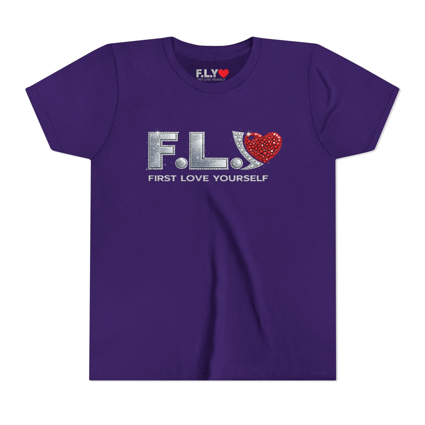 Youth Tee - F.L.Y. (First Love Yourself) Inspirational Kids T‑Shirt