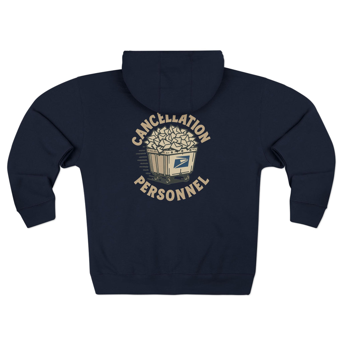 USPS Cancellation Personnel Zip Up Hoodie
