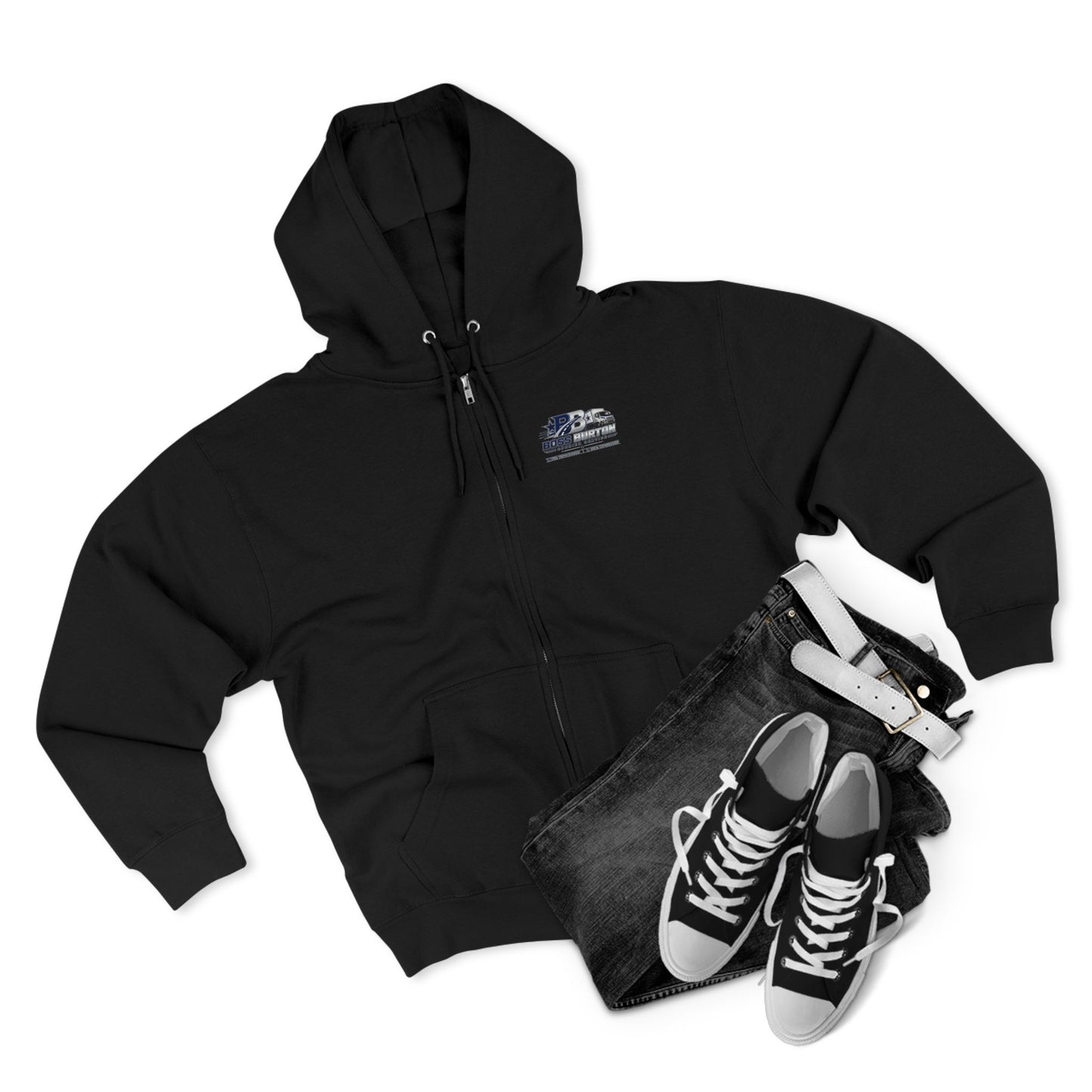 Boss Burton Logo Zip Up Hoodie