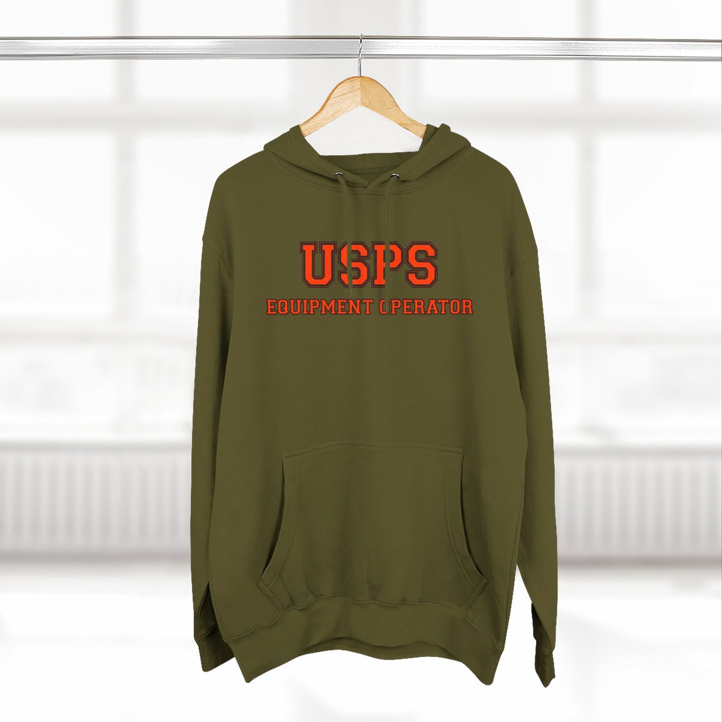 USPS Equipment Operator Hoodie — Bidded Driver Fleece Pullover