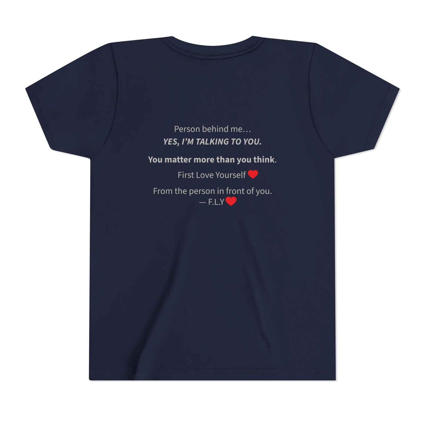 Youth Tee - F.L.Y. (First Love Yourself) Inspirational Kids T‑Shirt