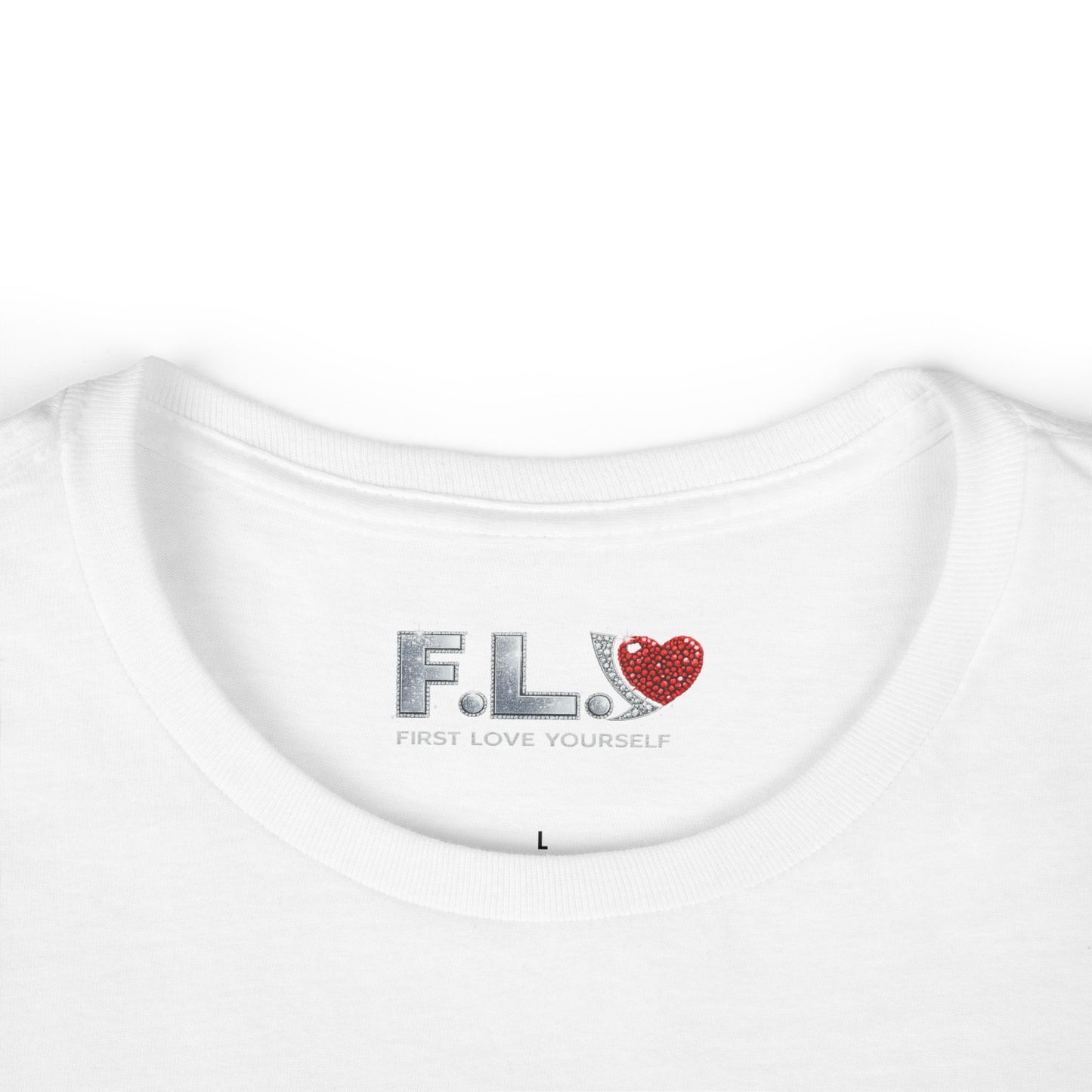 F.L.Y. "First Love Yourself" Women's Tee — Crystal Inspired