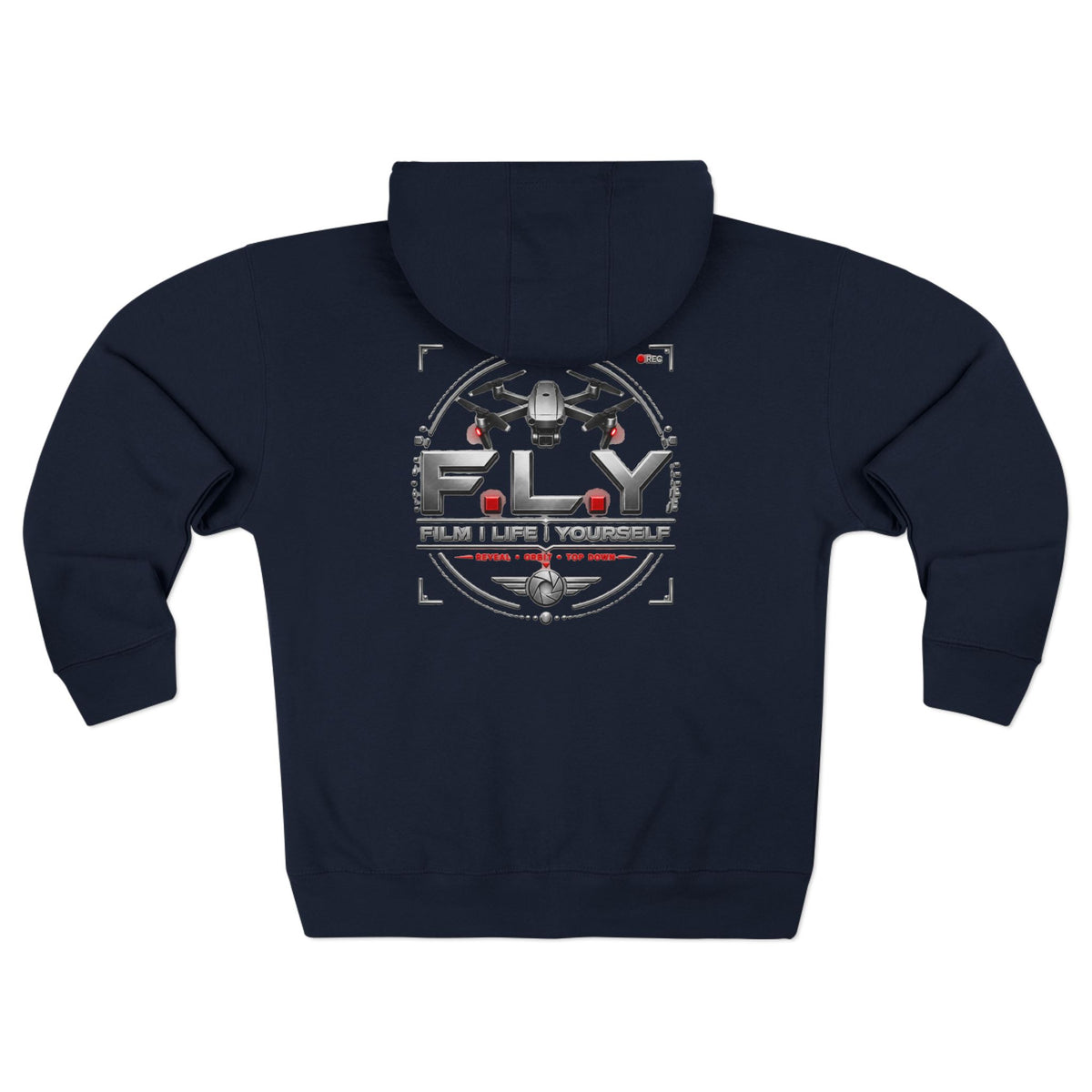 F.L.Y Film Life Yourself Drone Statement Zip Up Hoodie