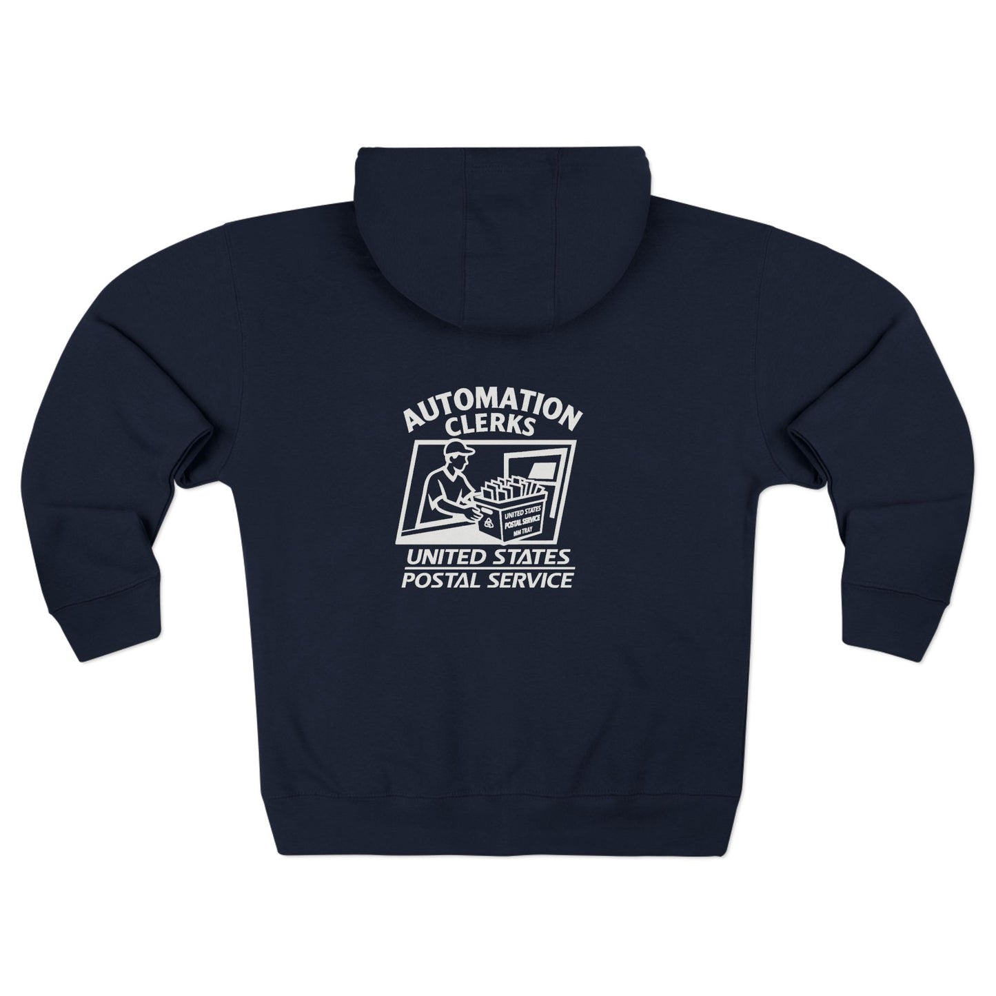 USPS Automation Clerks Zip Up Hoodie
