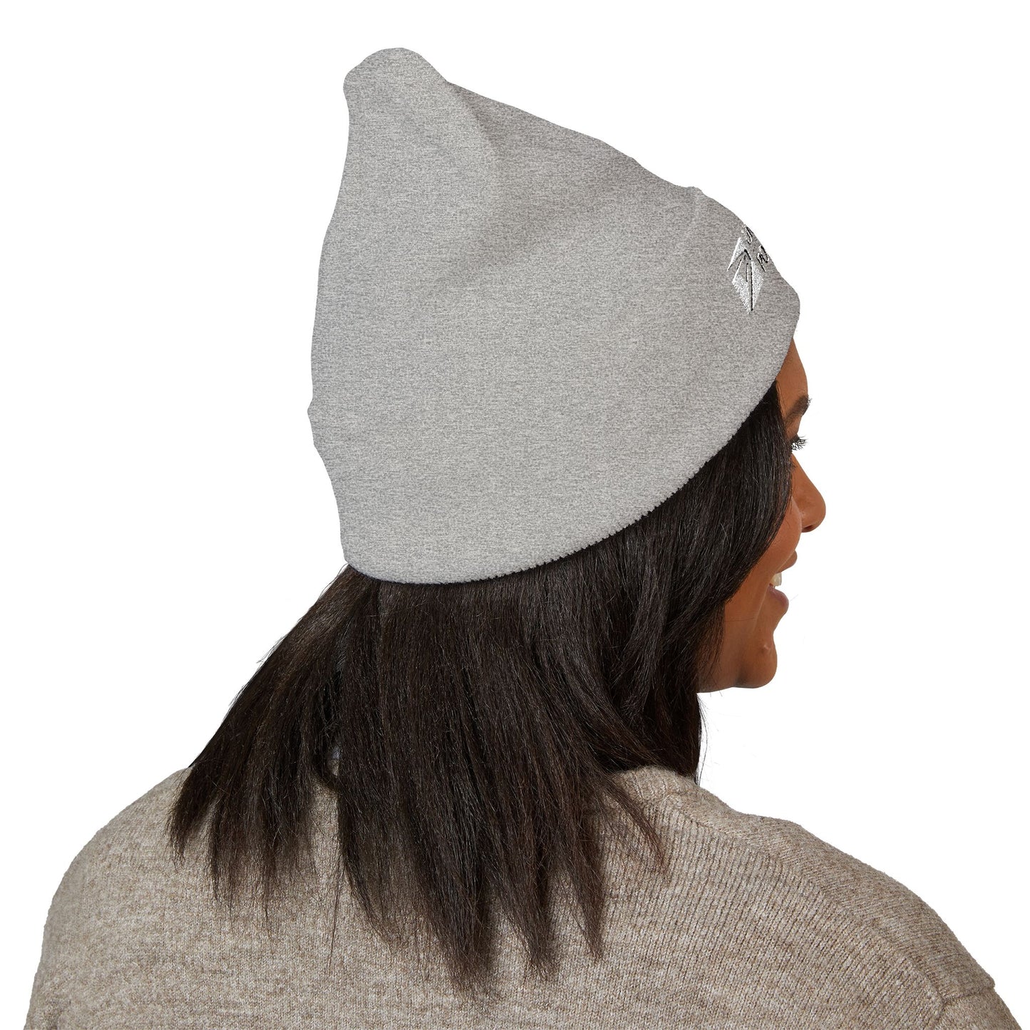 USPS Embroidered White Print Cuffed Beanie/Skully