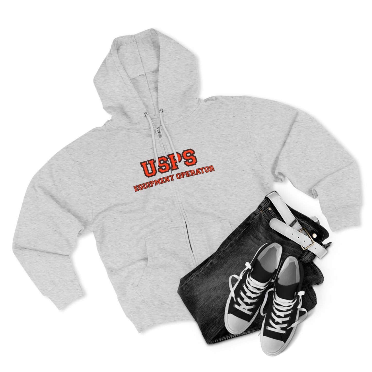 Zip Up Bidded Driver  Hoodie