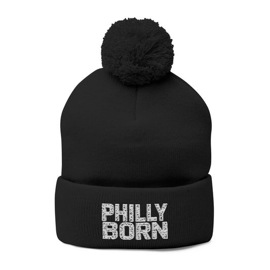 Philly Born Pom-Pom Beanie