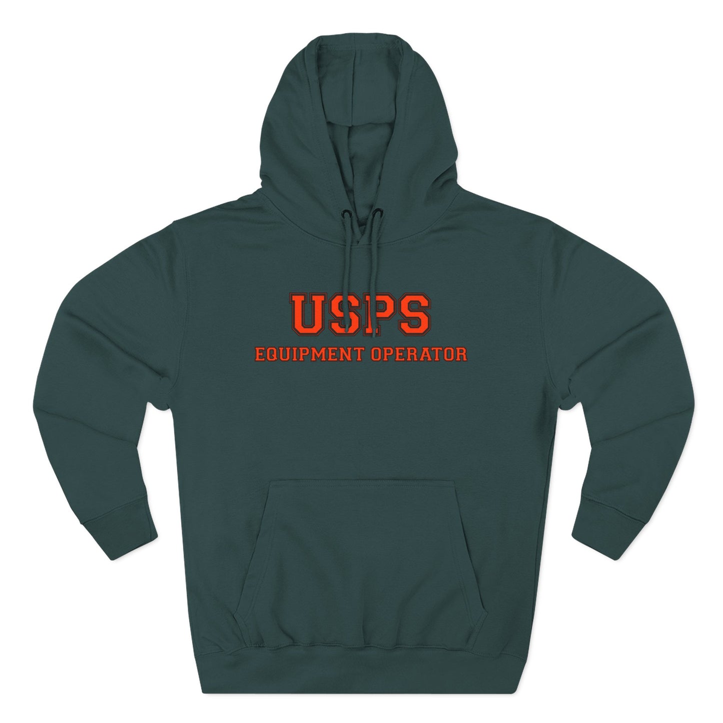 USPS Equipment Operator Hoodie — Bidded Driver Fleece Pullover