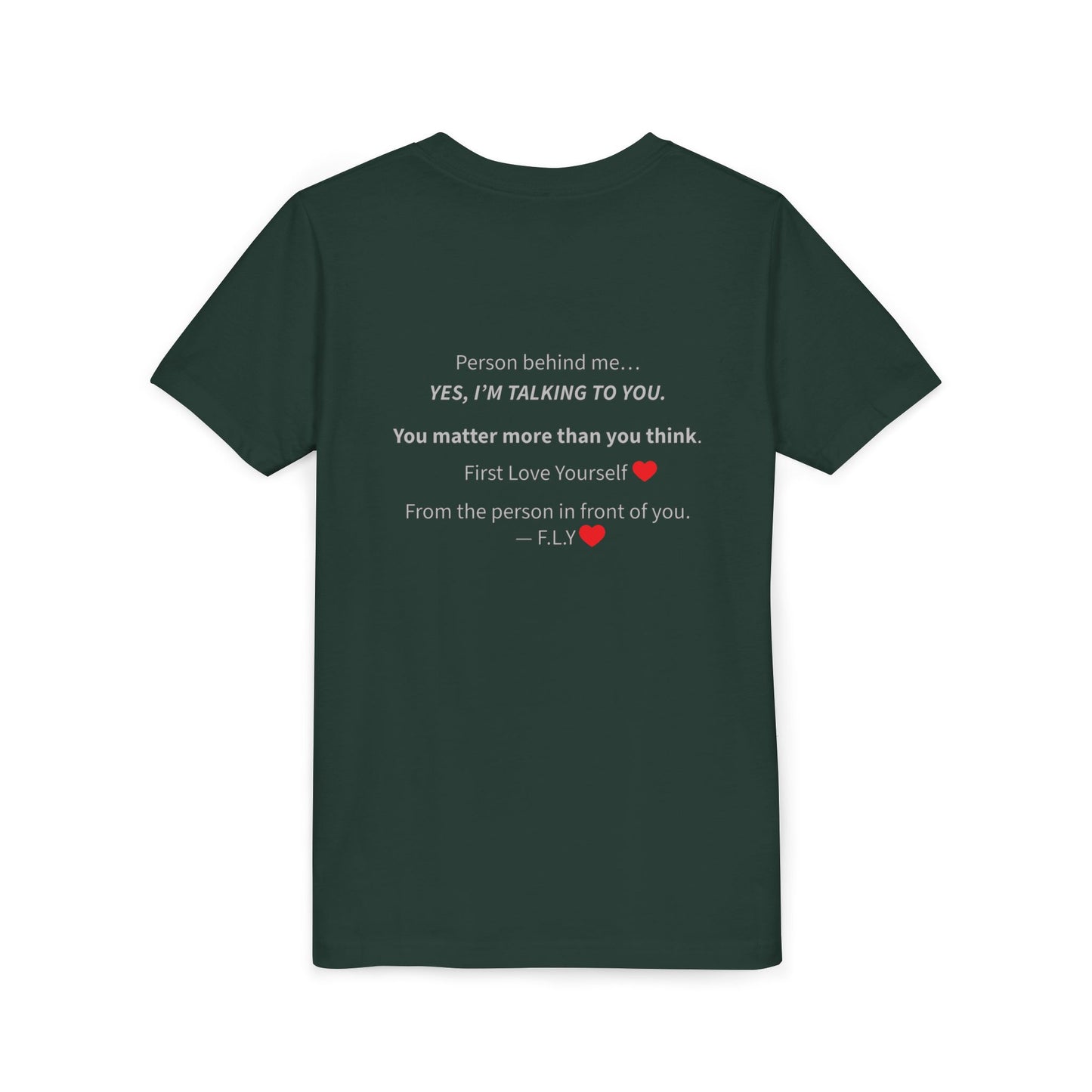 Youth Tee - F.L.Y. (First Love Yourself) Inspirational Kids T‑Shirt
