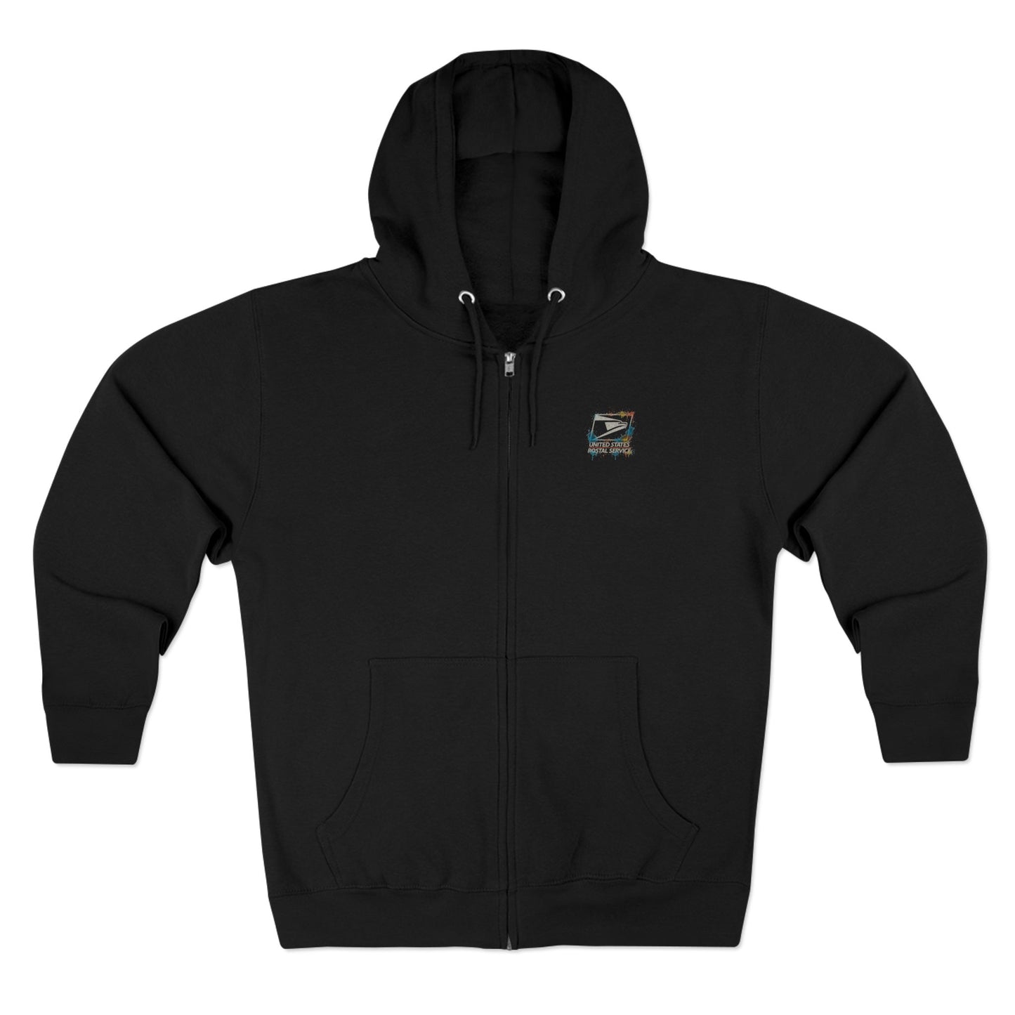 USPS Paint Logo Zip Up Hoodie