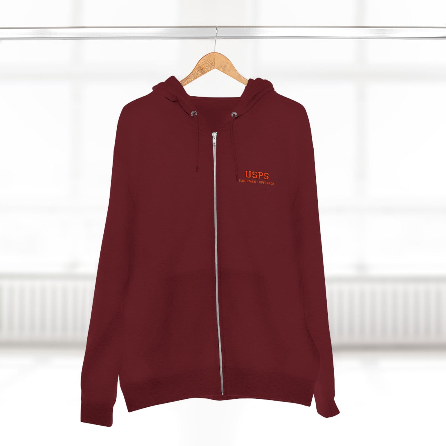 Zip Up Bidded Driver  Hoodie