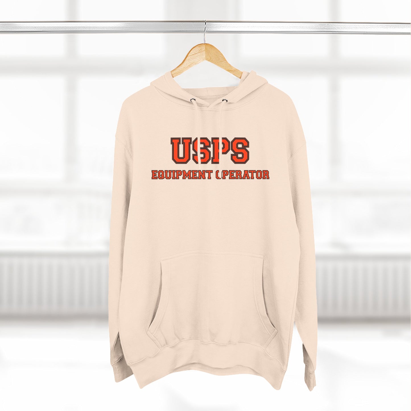 USPS Equipment Operator Hoodie — Bidded Driver Fleece Pullover