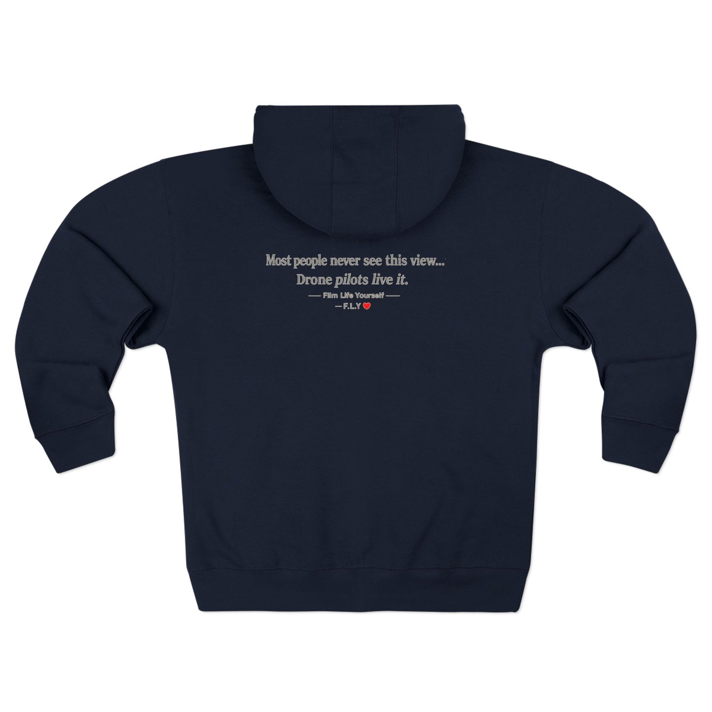 F.L.Y Film Life Yourself Drone Statement Zip Up Hoodie