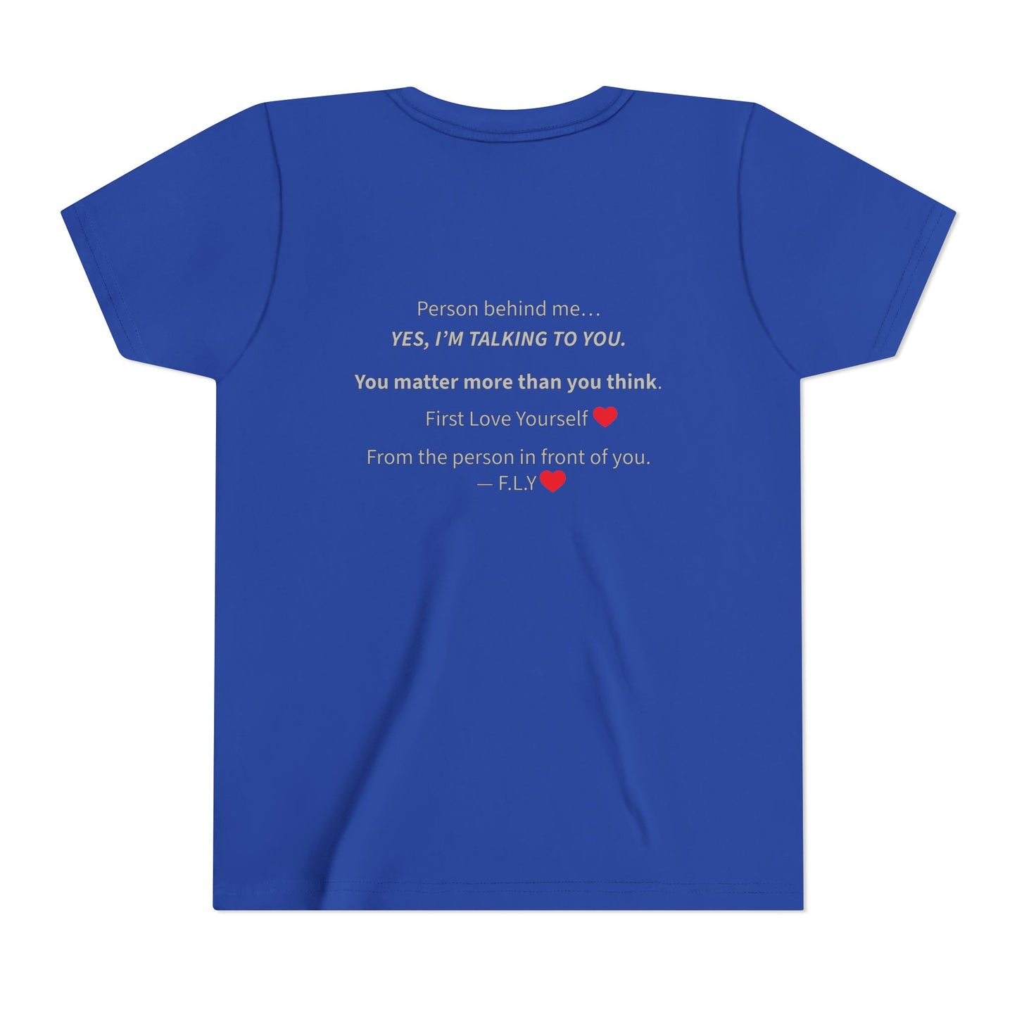 Youth Tee - F.L.Y. (First Love Yourself) Inspirational Kids T‑Shirt