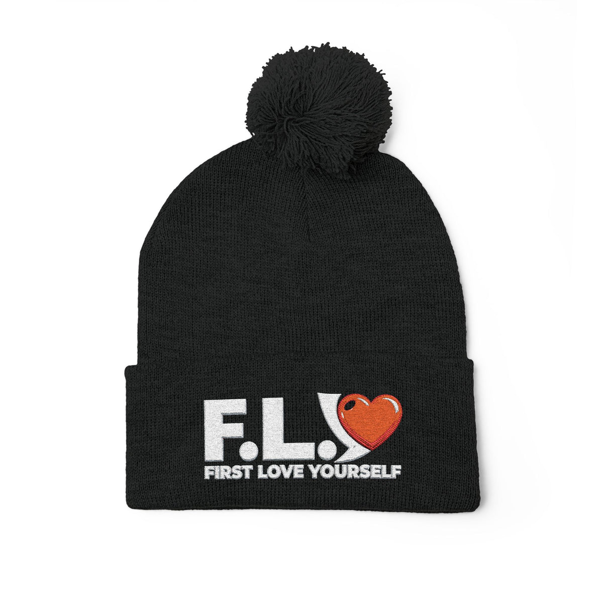 F.L.Y Essentials Pom Beanie — First Love Yourself