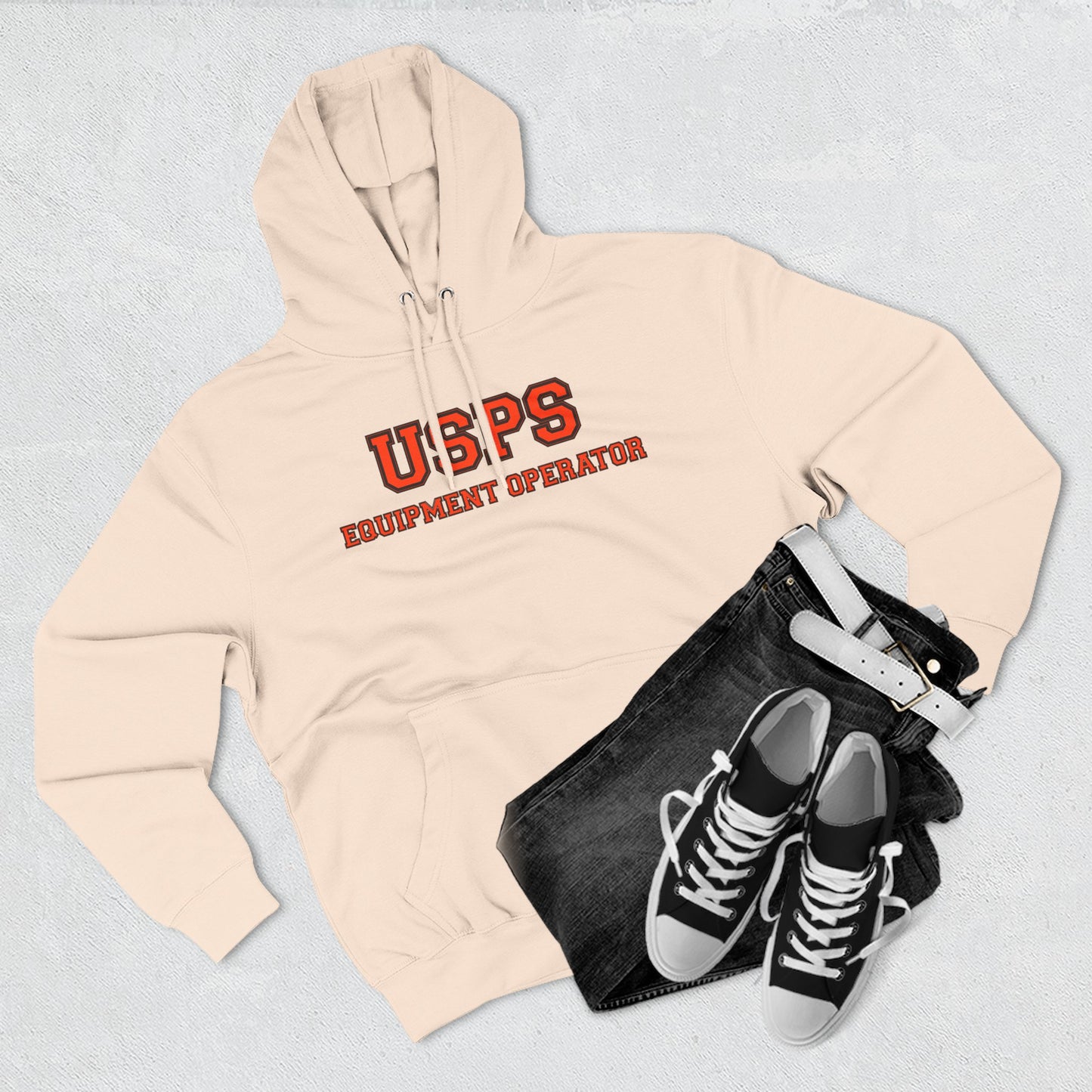 USPS Equipment Operator Hoodie — Bidded Driver Fleece Pullover