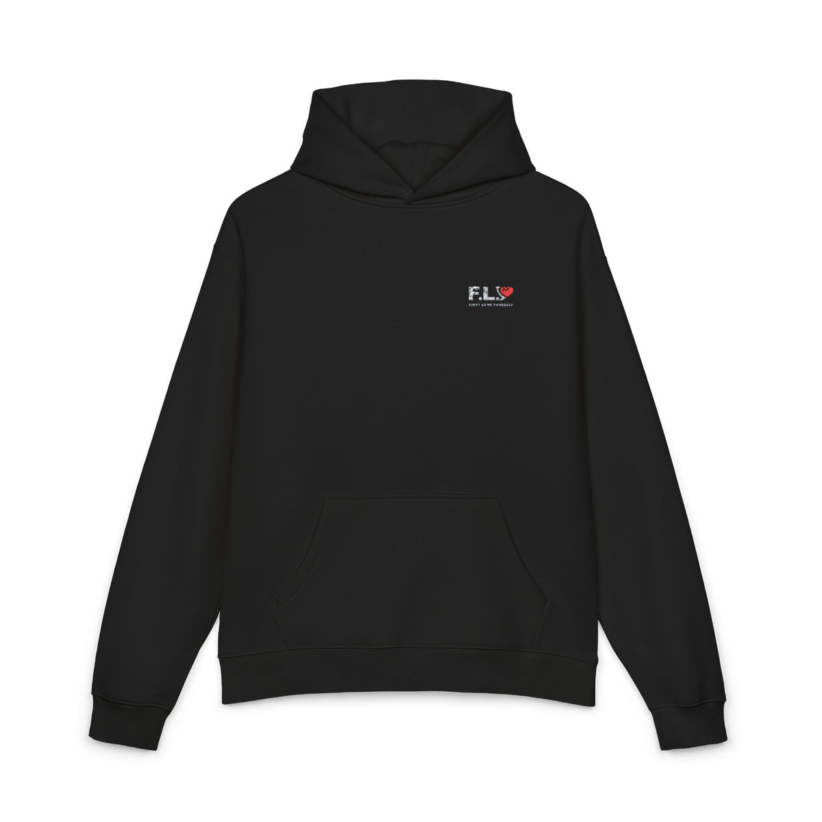 F.L.Y Essential Premium (Embroidered) Heavyweight Pullover Hoodie – Relaxed Fit, *Size Down for Best Fit*