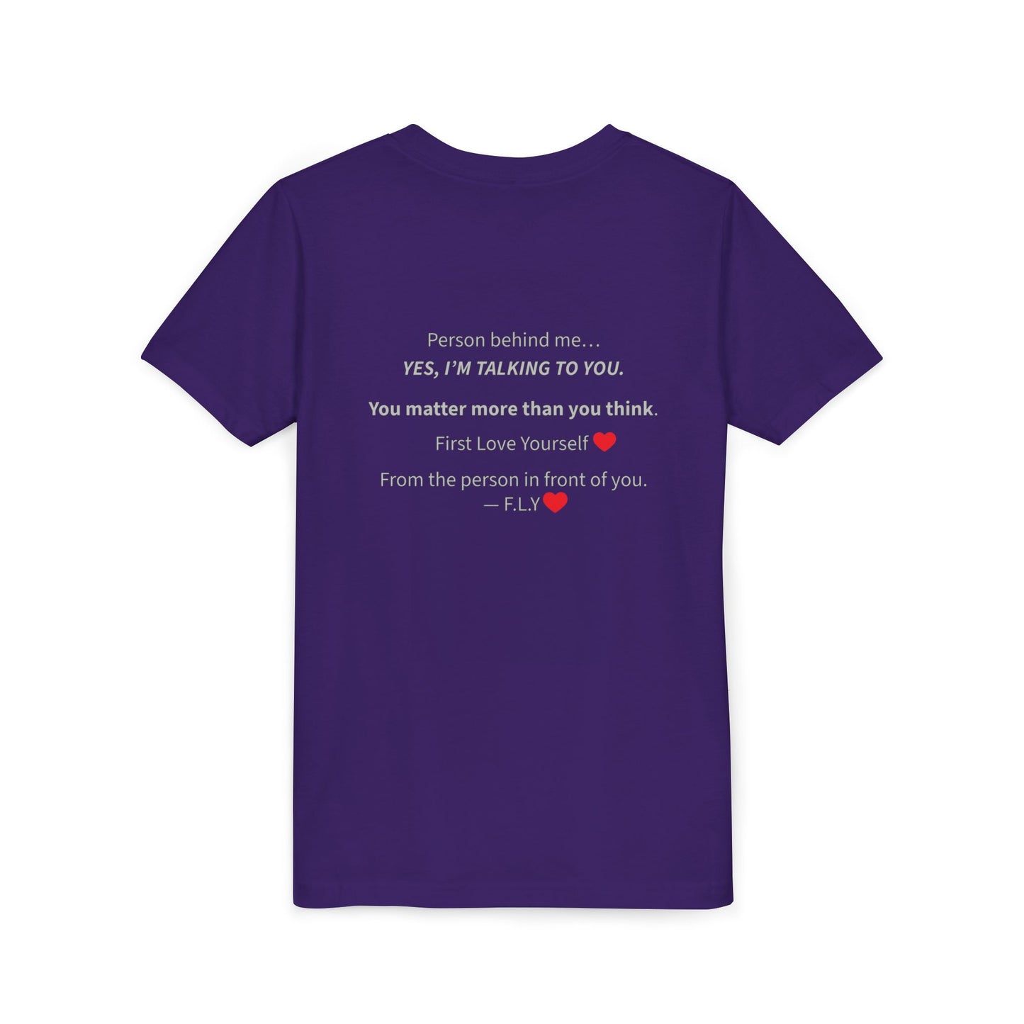 Youth Tee - F.L.Y. (First Love Yourself) Inspirational Kids T‑Shirt