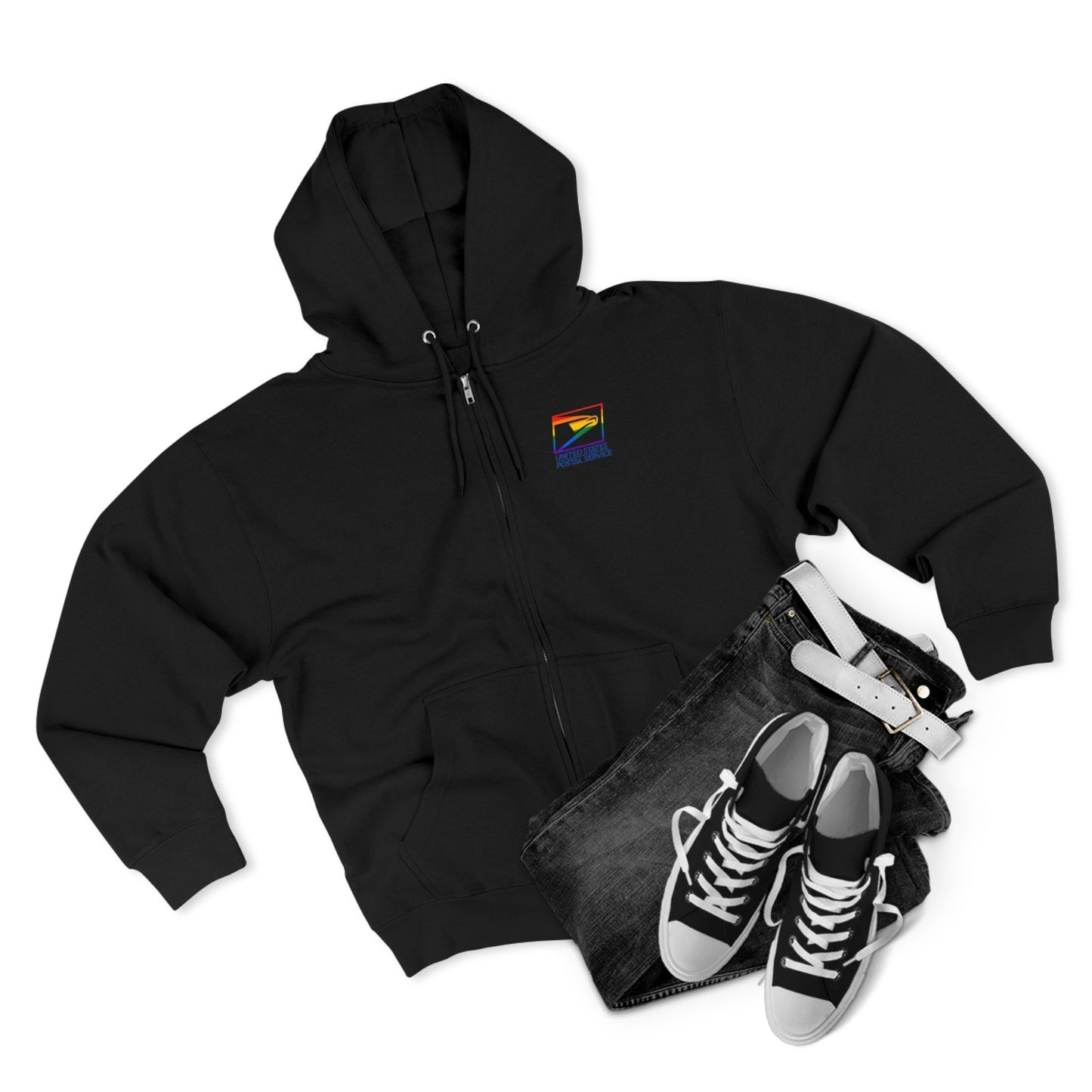 USPS Pride Logo  Zip Up Hoodie