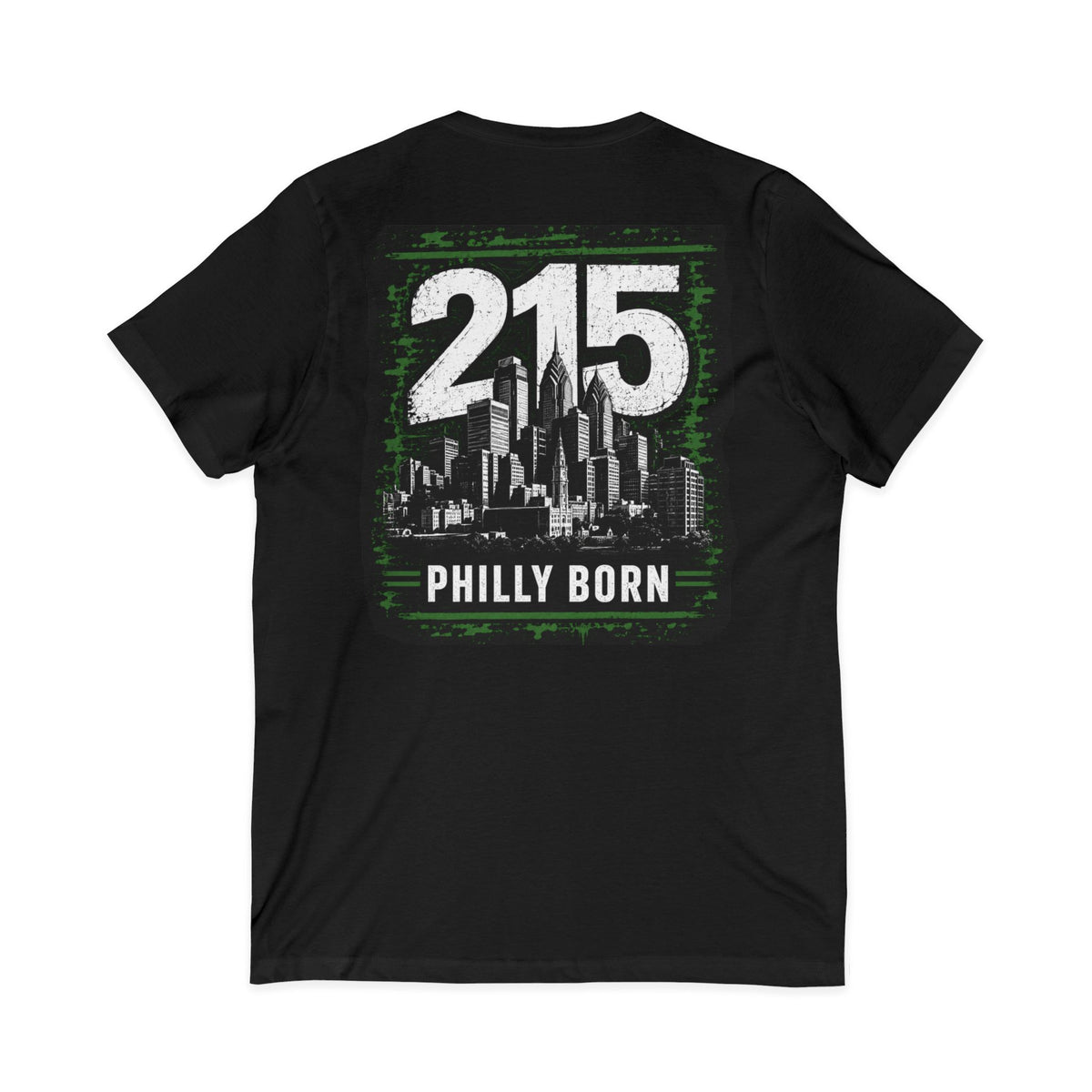 Philly Born 215 V-Neck T-Shirt