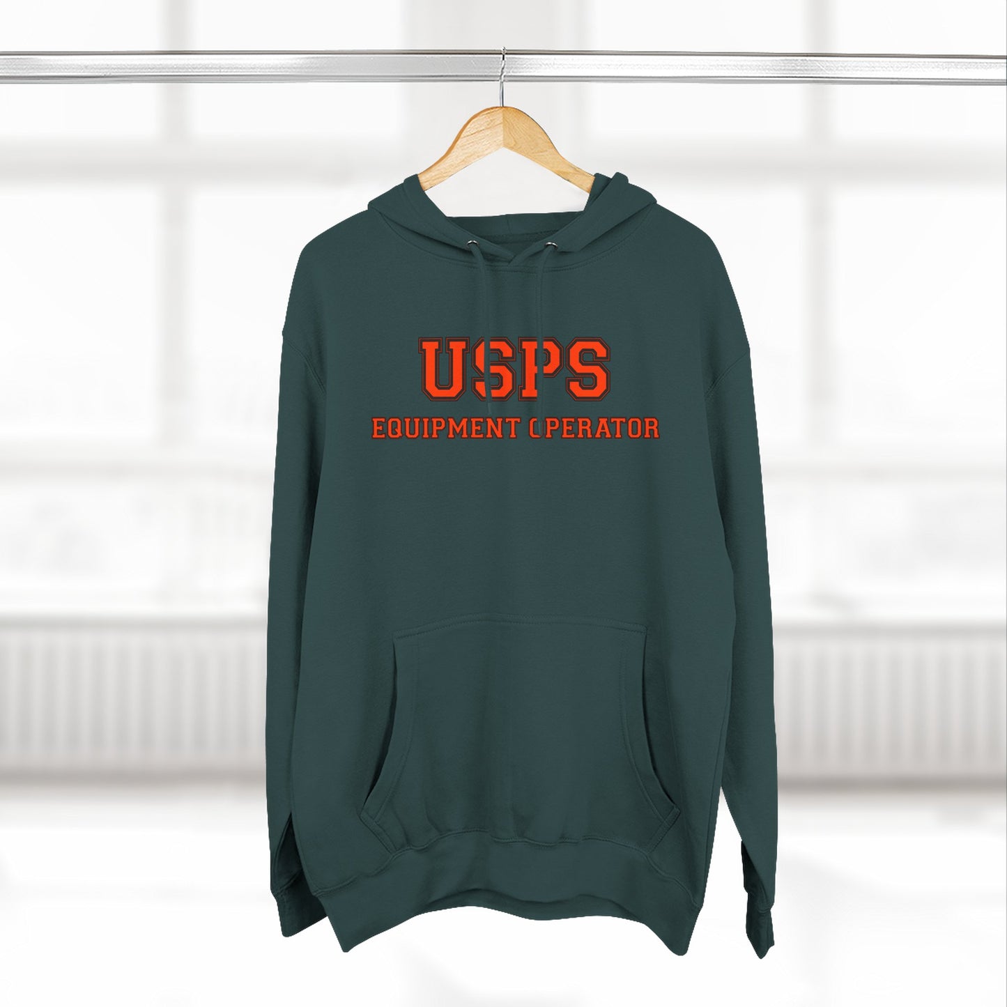 USPS Equipment Operator Hoodie — Bidded Driver Fleece Pullover