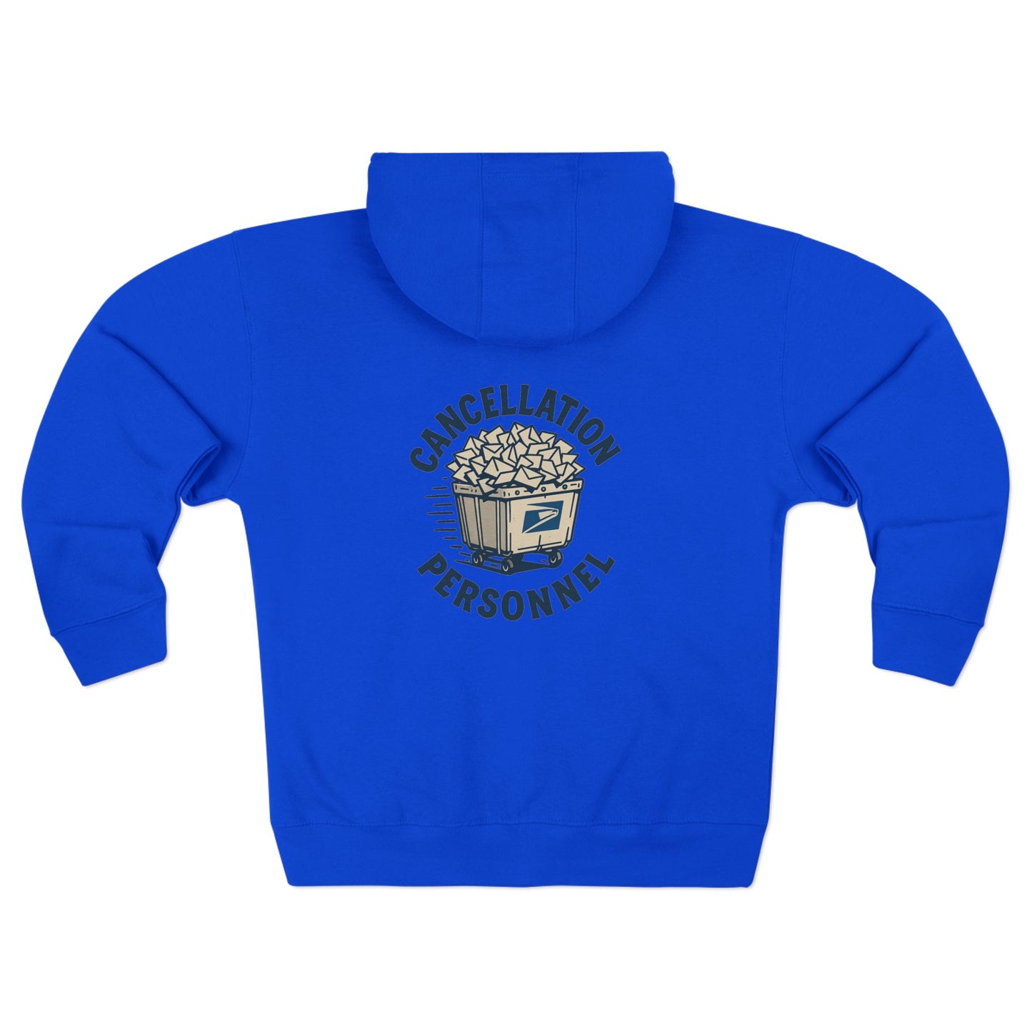 USPS Cancellation Personnel Zip Up Hoodie