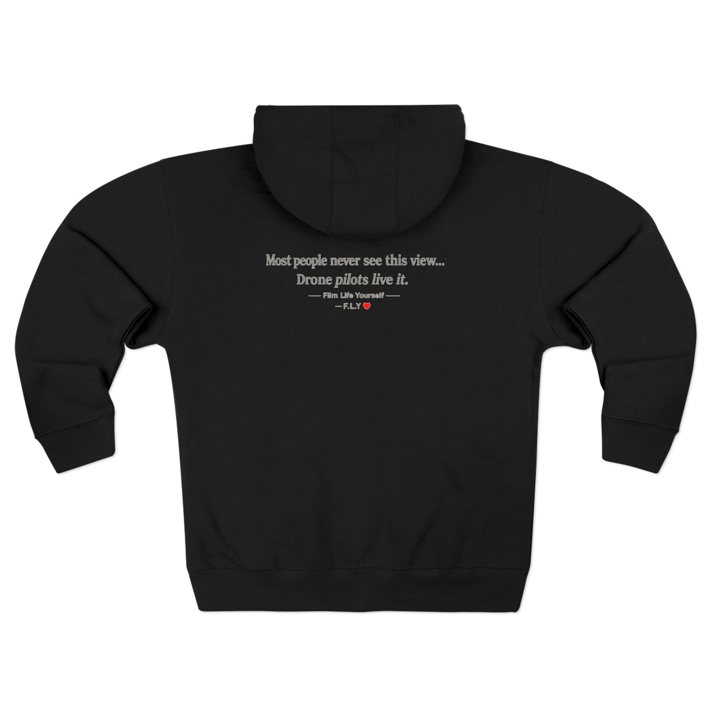 F.L.Y Film Life Yourself Drone Statement Zip Up Hoodie