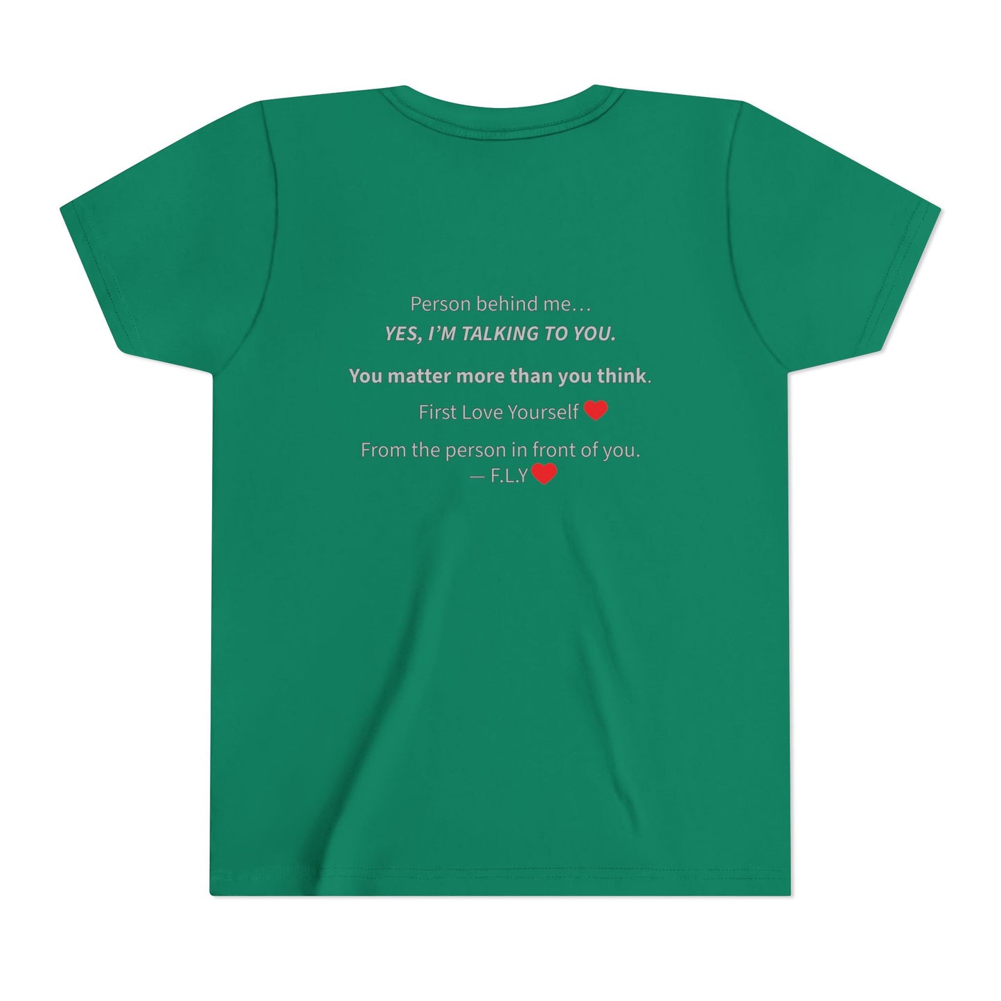 Youth Tee - F.L.Y. (First Love Yourself) Inspirational Kids T‑Shirt
