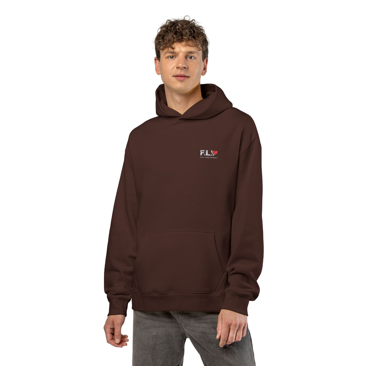 F.L.Y Essential Premium (Embroidered) Heavyweight Pullover Hoodie – Relaxed Fit, *Size Down for Best Fit*