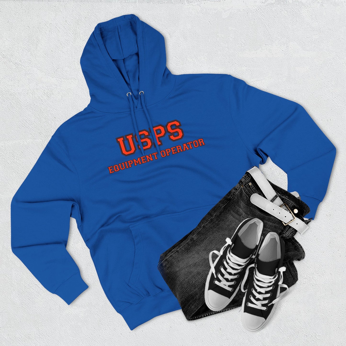 USPS Equipment Operator Hoodie — Bidded Driver Fleece Pullover