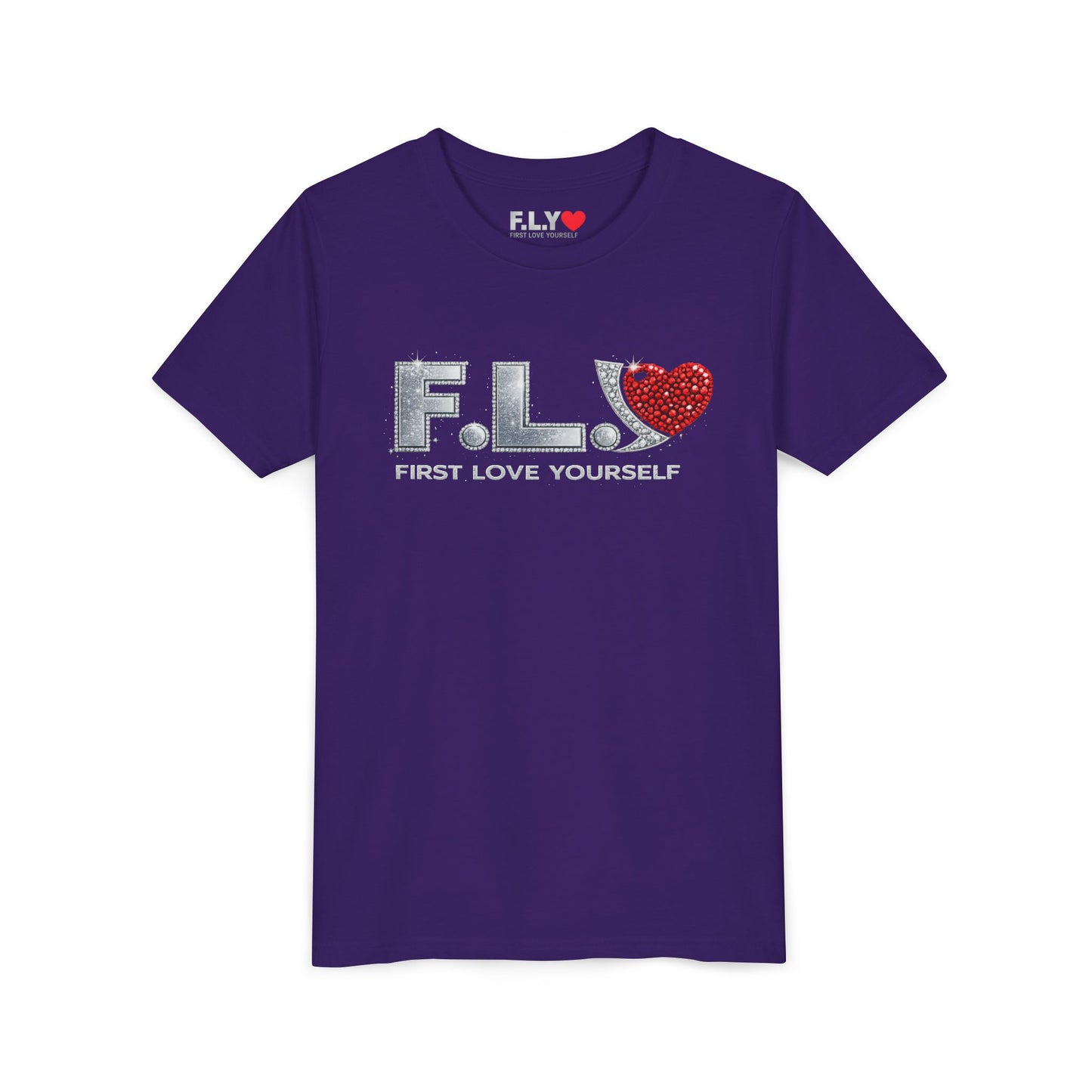 Youth Tee - F.L.Y. (First Love Yourself) Inspirational Kids T‑Shirt